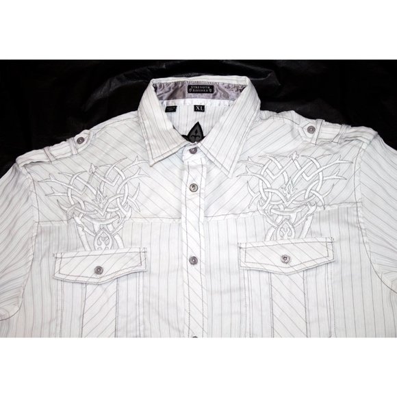 Roar Men's Long Sleeve Button Front Western Embroidered Shirt Size XL - Picture 4 of 8